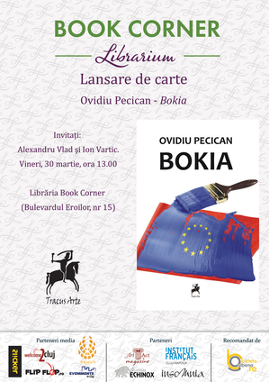 Ovidiu Pecican îşi lansează vineri romanul Bokia la Book Corner