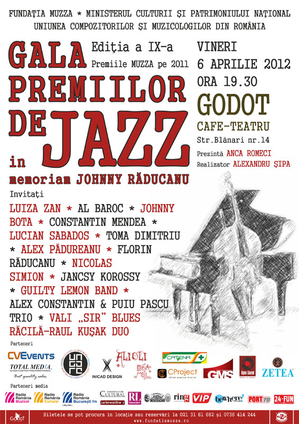 Gala Premiilor de jazz, pe 6 aprilie la Godot