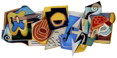 Juan Gris, comemorat de Google printr-un logo special