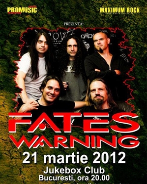 Fates Warning, concert în premieră la Jukebox Venue