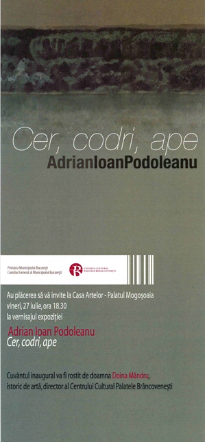 „Cer, codri, ape” – expoziţie de Adrian Ioan Podoleanu