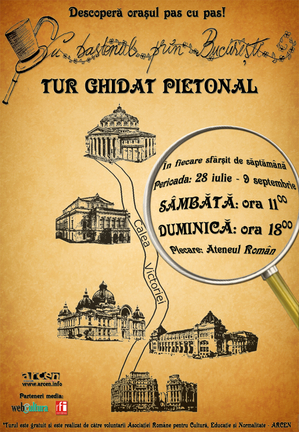 Cu bastonul prin Bucureşti – tur-ghidat pietonal al Capitalei