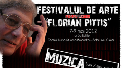 Festivalul naţional de arte pentru liceeni „Florian Pittiş”, între 7 şi 9 mai