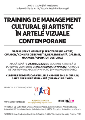 Cursuri în management cultural şi artistic în artele vizuale