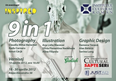 Inspired: 9 in 1 – expoziţie de grafică, fotografie şi ilustraţie la ICR