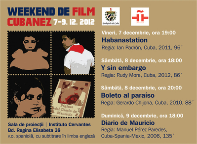 Weekend cu filme cubaneze la Institutul Cervantes