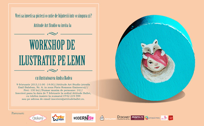 Workshop de ilustraţie pe lemn