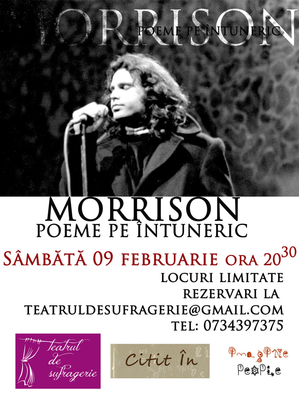 Seară Jim Morrison la Teatrul de Sufragerie