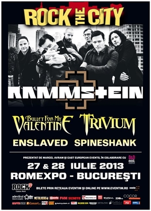 Trivium, Enslaved şi Spineshank la Rock The City 2013