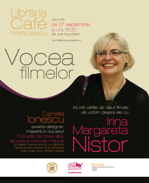 “Vocea filmelor” la Librăria Café Kreţulescu