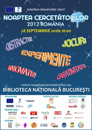 Noaptea Cercetătorilor, pe 28 septembrie la Biblioteca Naţională