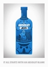 Absolut Vodka a lansat Absolut Blank