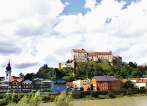 Burghausen, o lume medievală  între Germania şi  Austria