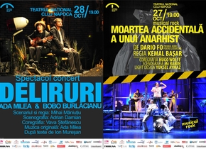 Deliruri, spectacol concert la Teatrul Naţional din Cluj