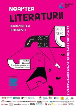 Noaptea Literaturii Europene la Bucureşti, pe 30 mai