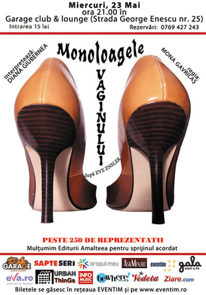 Câştigă o invitaţie dublă la spectacolul ”Monoloagele vaginului” - Concurs Încheiat