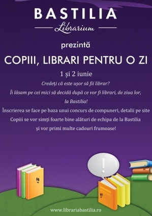 Evenimente pentru copii la librăria Bastilia