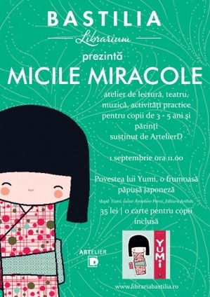 Micile miracole, ateliere la Librăria Bastilia