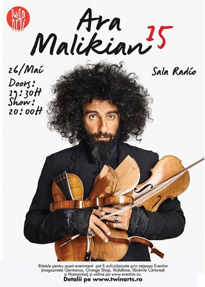 Ara Malikian, în concert a Bucureşti, pe 26 mai