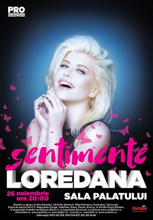 Loredana într-un show de ”Sentimente” la Sala Palatului