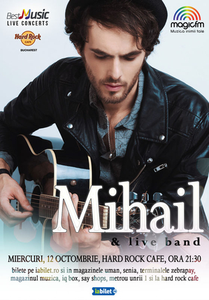 MIHAIL & band în concert la Hard Rock Cafe