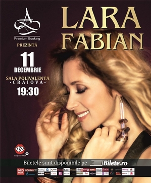 Concert LARA FABIAN la CRAIOVA. Biletele se vând cu rapiditate. Fanii au epuizat 4 categorii de locuri