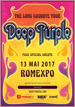 Deep Purple la București cu turneul “The Long Goodbye”