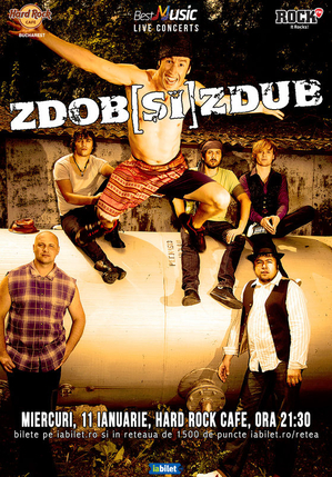 Concert Zdob si Zdub pe 11 ianuarie a Hard Rock Cafe