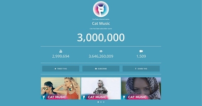 Cat Music este singura casa de discuri din Romania cu peste 3.000.000 de abonati pe YouTube