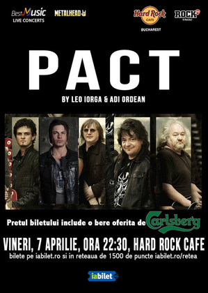 Concert PACT by Leo Iorga & Adi Ordean la Hard Rock Cafe