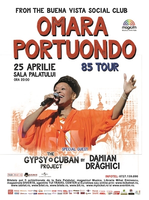 DAMIAN DRAGHICI lanseaza ”The Gypsy Cuban Project” alaturi de artista cubaneza OMARA PORTUONDO, in concert la Sala Palatului