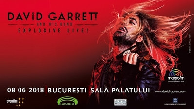 DAVID GARRETT va susține concertul său crossover pentru prima dată în România