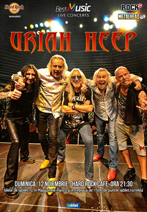 Câteva zile până la concertul Uriah Heep de la București