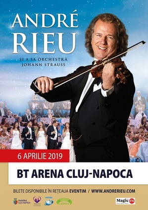 Cu 15.000 de bilete vândute într-un timp record, ANDRÉ RIEU anunță al treilea concert la Cluj-Napoca, pe 6 aprilie 2019