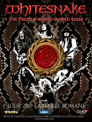 Concert Whitesnake la Bucuresti pe 1 iulie 2019