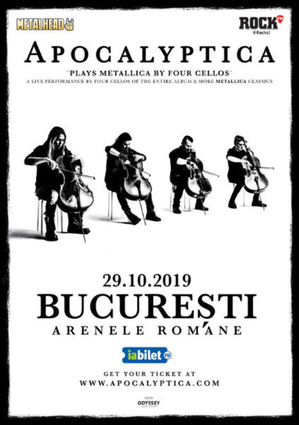 Apocalyptica plays Metallica by 4 cellos la Arenele Romane!