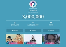 Cat Music este singura casa de discuri din Romania cu peste 3.000.000 de abonati pe YouTube