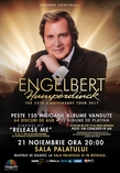 Concertul Engelbert Humperdinck se amana pentru toamna 21 noiembrie, ora 20:00, Sala Palatului