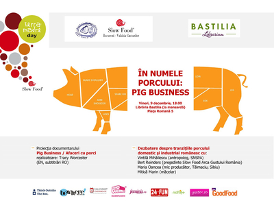 În numele porcului-Pig Business, eveniment cu ocazia Zilei Mondiale Terra Madre