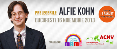 Alfie Kohn participă la Conferinţele „Totul despre mame”