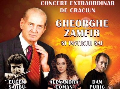 „Destinație România”, concert de Crăciun cu Gheorghe Zamfir