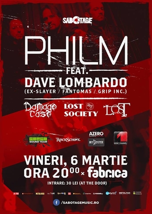 PHILM Feat. DAVE LOMBARDO live @ Fabrica